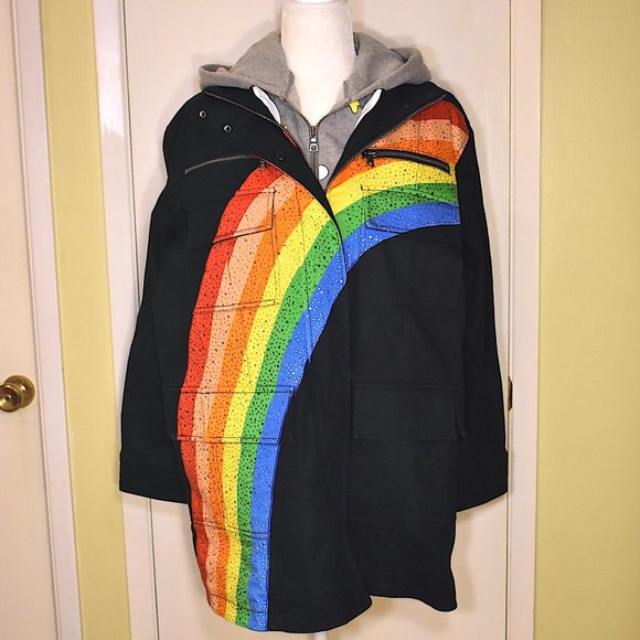 Alice + Olivia | Astor Embroidered Hooded Parka - Picture 6 of 13